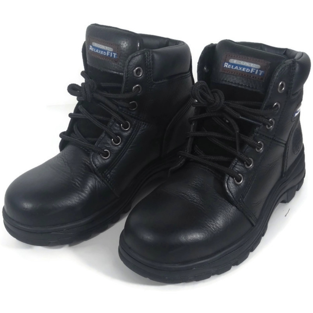 Like New Skechers work boots sz 6.5 - Picture 2 of 6